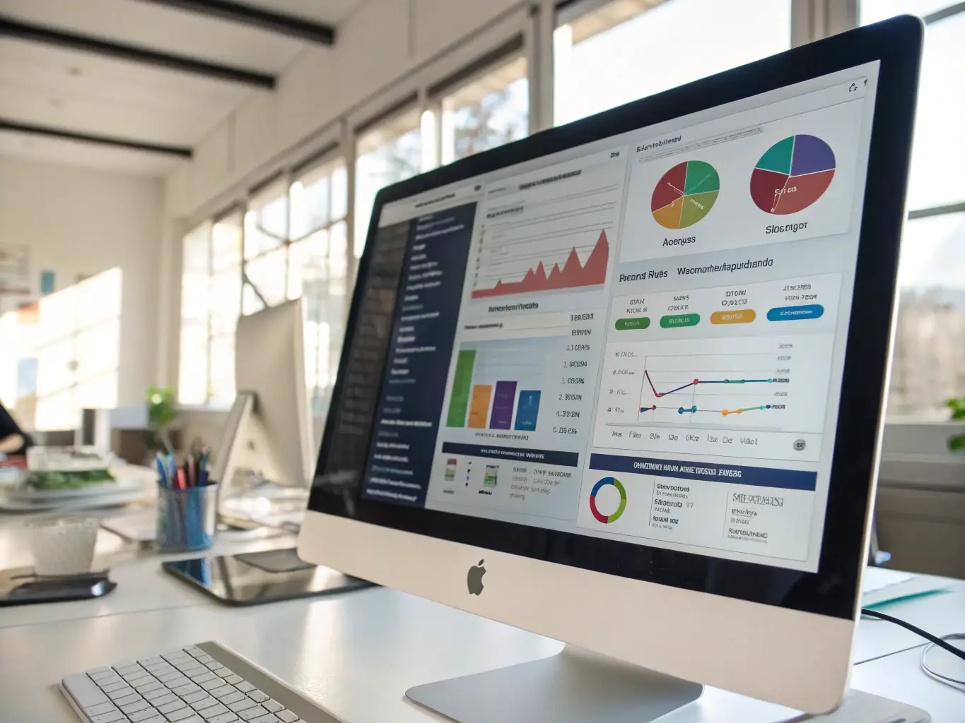 A dashboard displaying key performance indicators (KPIs) and data analytics related to IT asset performance, illustrating the power of informed decision-making.