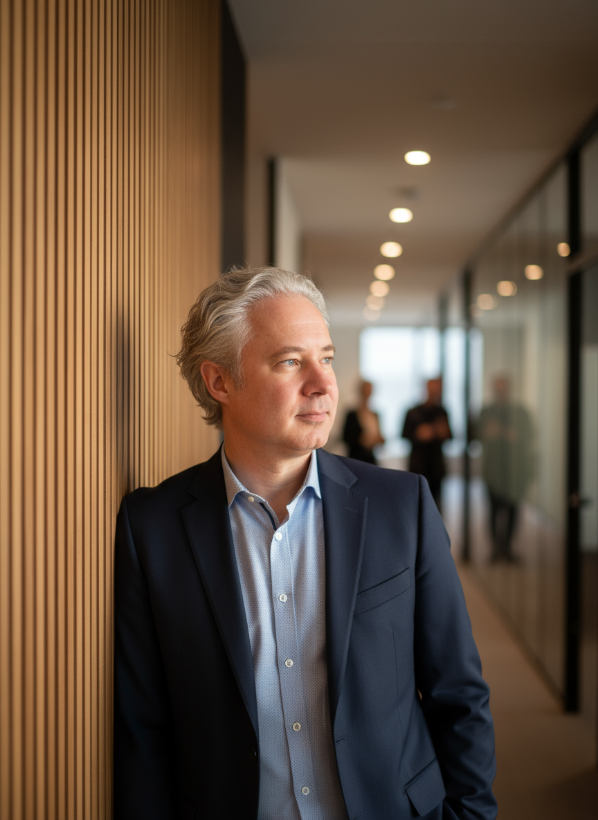 Max Schönhuber in modern office